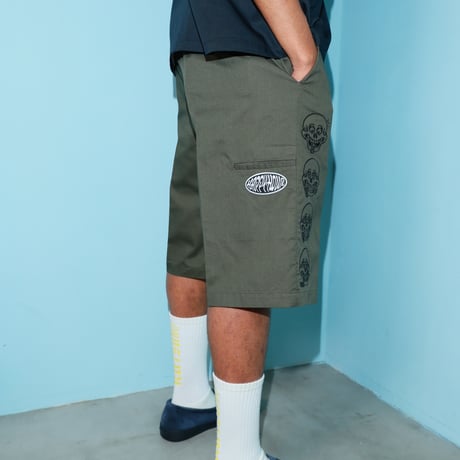 Kenny Skull Loose Fit Shorts (RUTSUBO×KENTARO YOSHIDA)
