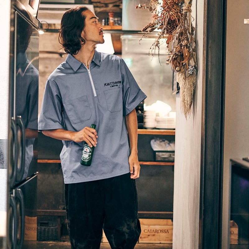 尺凶丁己凶日回 HALFZIP SHIRTS | 坩堝-RUTSUBO- ONLINE SHOP 尺凶丁己凶日回 HALFZIP SHIRTS | 坩堝-RUTSUBO- ONLINE SHOP