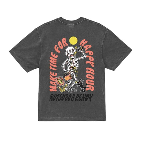 MAKE TIME FOR HAPPY HOUR S/S T-SHIRTS (RUTSUBO×KENTARO YOSHIDA)