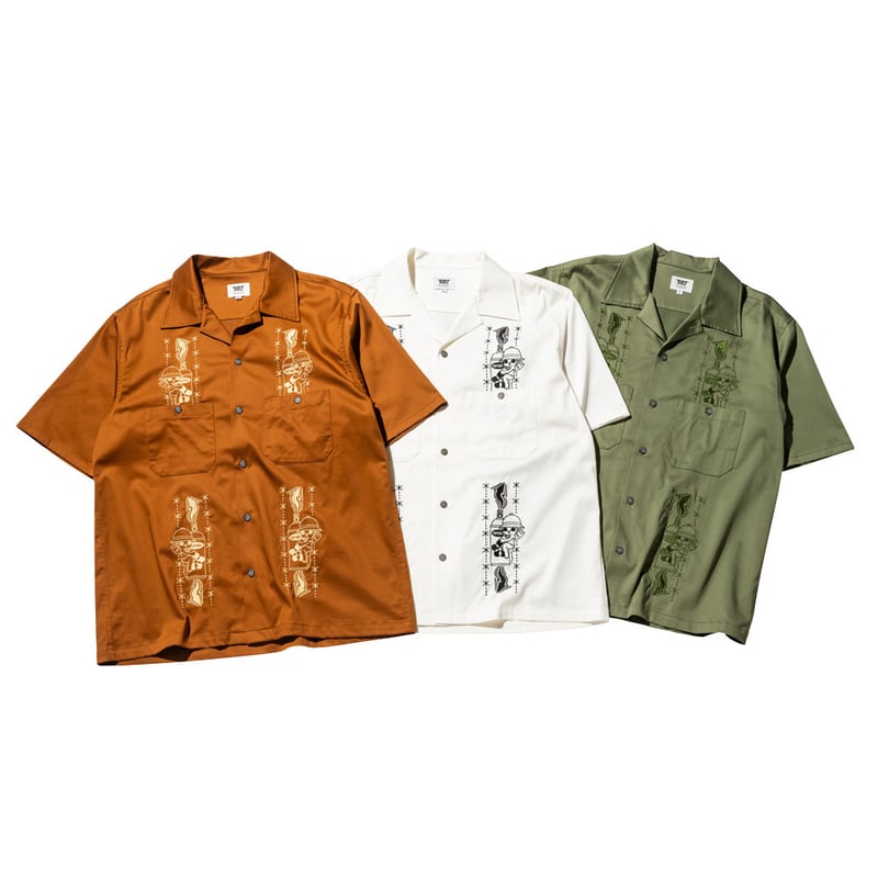 YUMYUM OPEN COLLAR SHIRT(ZECS) | 坩堝-RUTSUBO- ON YUMYUM OPEN COLLAR SHIRT(ZECS) | 坩堝-RUTSUBO- ON