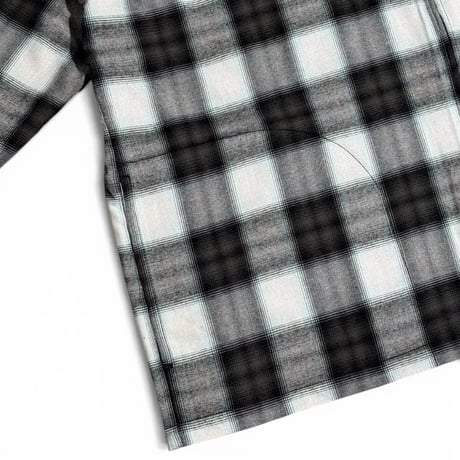 SHADOW PLAID ZIP SHIRTS JACKET