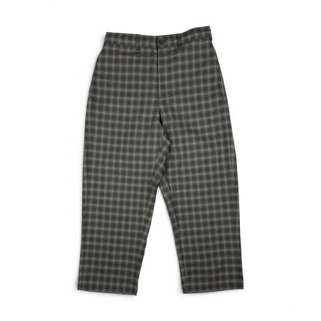 MADRAS CHECK MODERN WIDE EASY TROUSERS