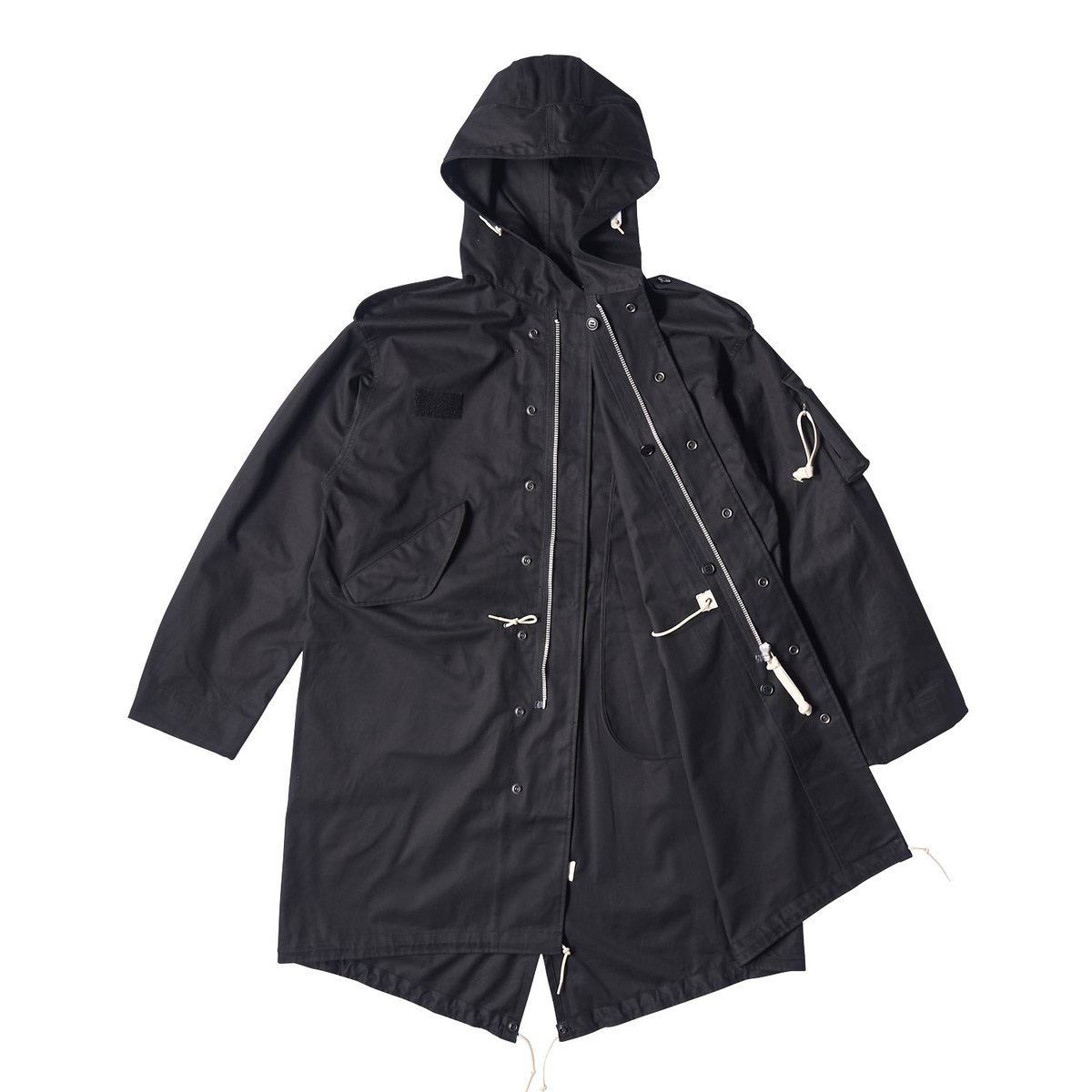 M51 HIGH DENSITY GABA SHELL PARKA | 坩堝-RUTSUBO-