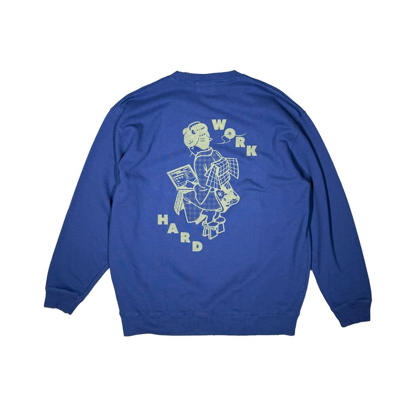 WORKHARD/必殺仕事人 CREW SWEAT (RUTSUBO×YU SUDA ） |