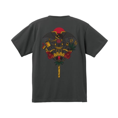 熊手 S/S T-SHIRTS ( 画工遊鷹 )　YUTAKA × RUTSUBO “KUMADE” Lucky Rake Tee