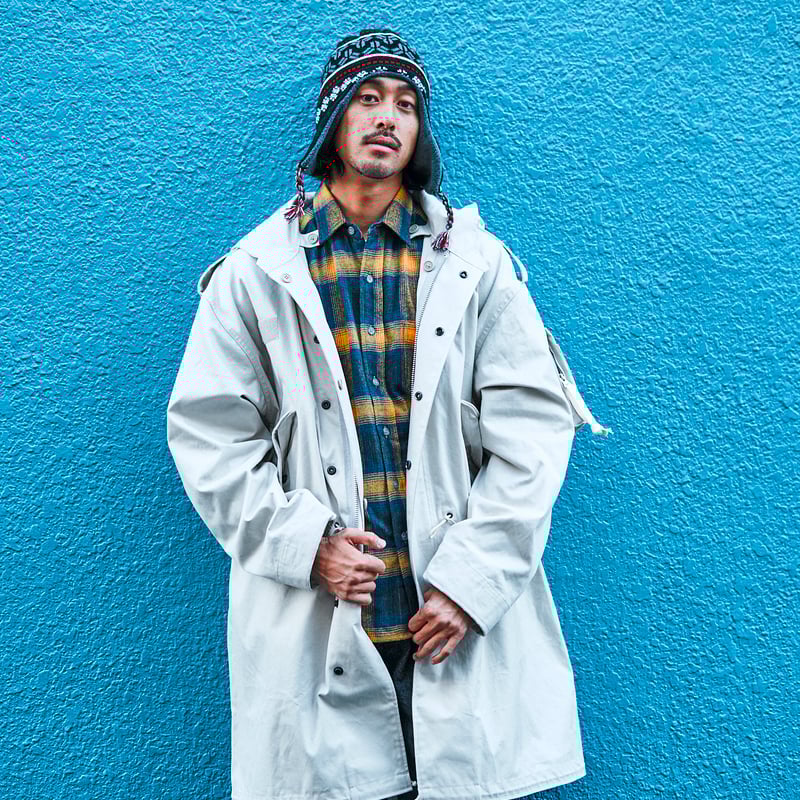 M51 HIGH DENSITY GABA SHELL PARKA | 坩堝-RUTSUBO-