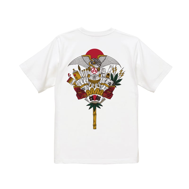 熊手 S/S T-SHIRTS ( 画工遊鷹 ) YUTAKA × RUTSUBO “KUMA