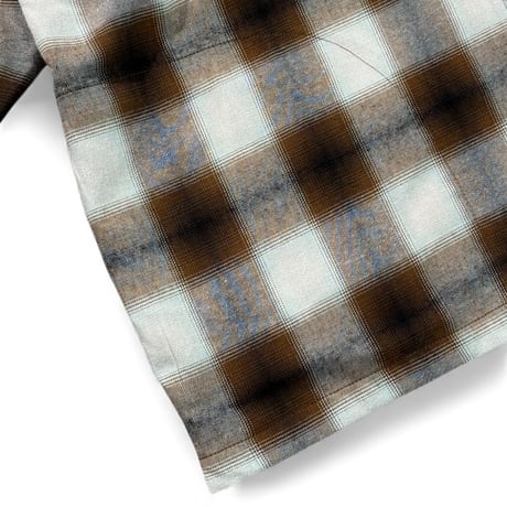 SHADOW PLAID ZIP SHIRTS JACKET