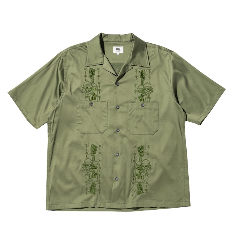 YUMYUM OPEN COLLAR SHIRT(ZECS) | 坩堝-RUTSUBO- ON YUMYUM OPEN COLLAR SHIRT(ZECS) | 坩堝-RUTSUBO- ON