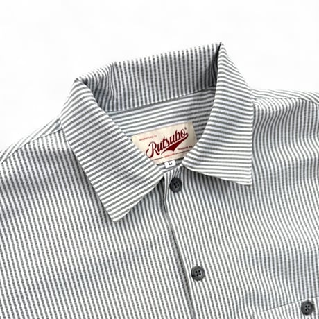 POLY DYED SEERSUCKER STRIPE S/S SHIRTS
