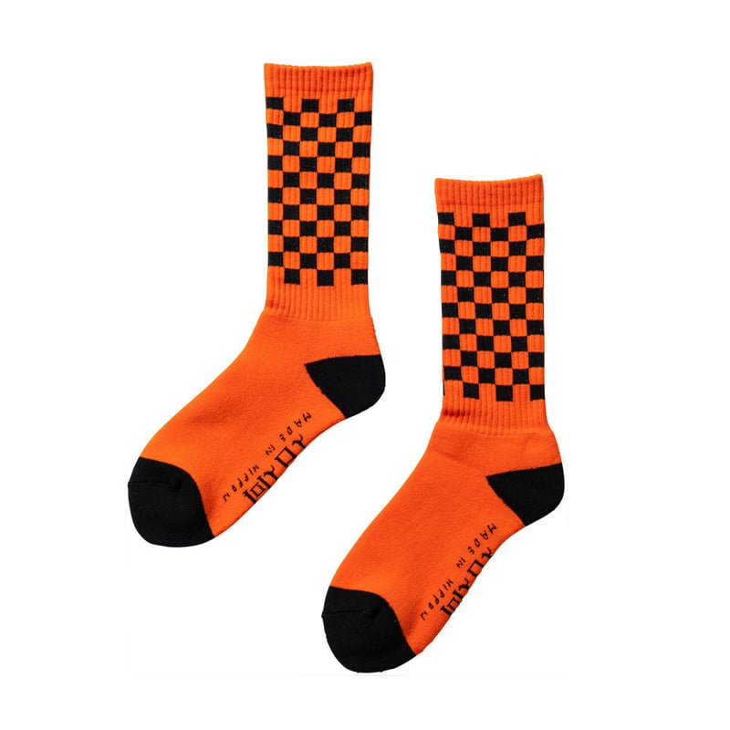 CHECKER SOCKS | 坩堝-RUTSUBO- ONLINE SHOP