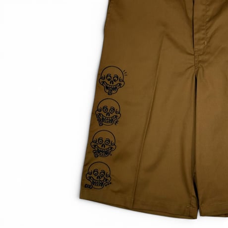 Kenny Skull Loose Fit Shorts (RUTSUBO×KENTARO YOSHIDA)