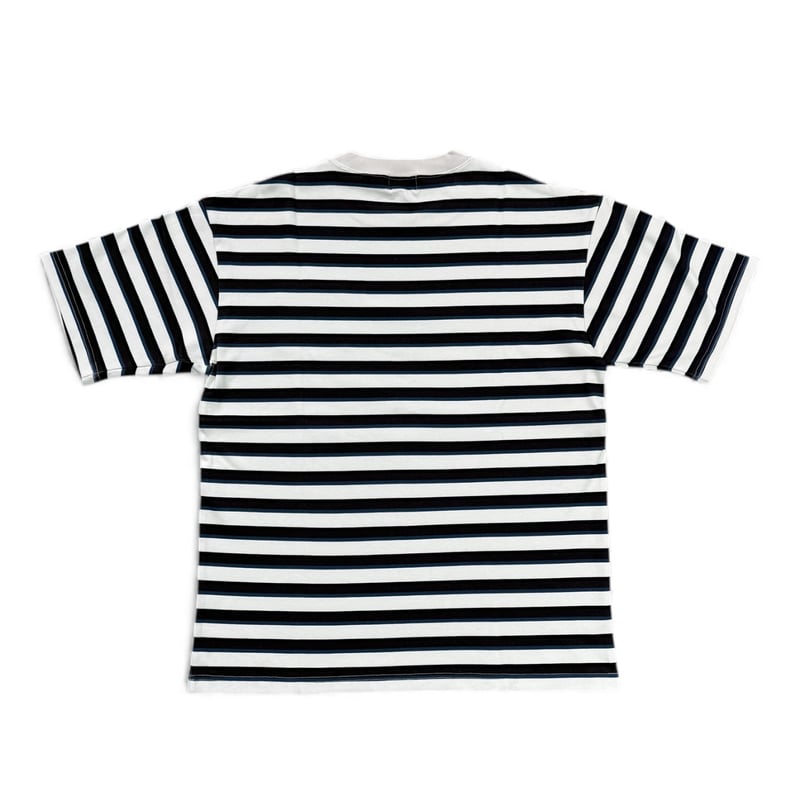 CLASSIC MULTI BORDER POCKET TEE | 坩堝-RUTSUBO- O