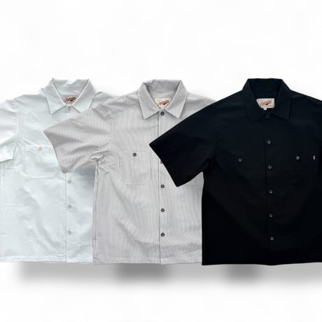 POLY DYED SEERSUCKER STRIPE S/S SHIRTS