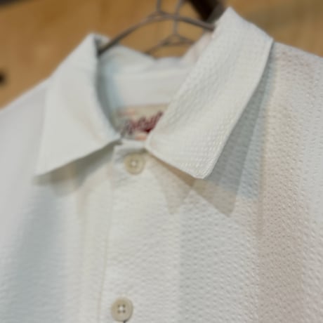 POLY DYED SEERSUCKER STRIPE S/S SHIRTS