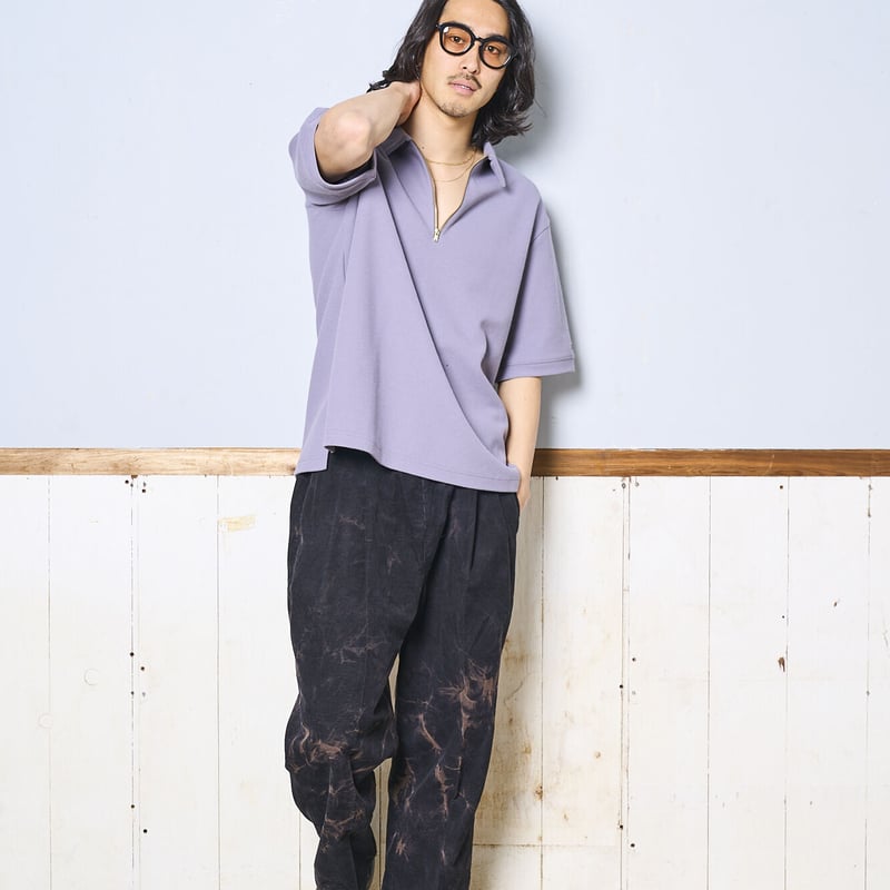CITY HALF ZIP POLO | 坩堝-RUTSUBO- ONLINE SHOP CITY HALF ZIP POLO | 坩堝-RUTSUBO- ONLINE SHOP