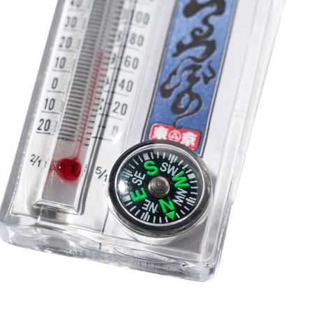Thermo compass keychain