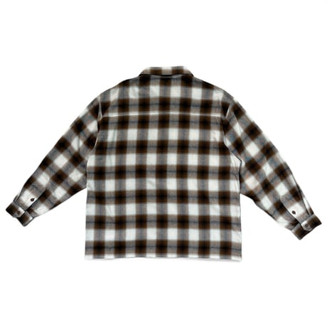 SHADOW PLAID ZIP SHIRTS JACKET