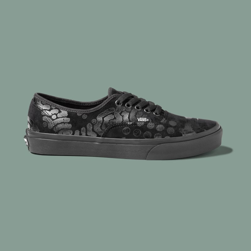 Vans authentic black green sales