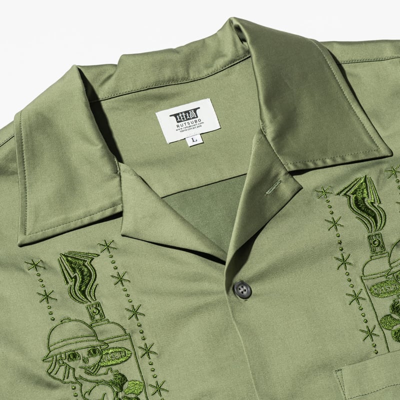 YUMYUM OPEN COLLAR SHIRT(ZECS) | 坩堝-RUTSUBO- ON YUMYUM OPEN COLLAR SHIRT(ZECS) | 坩堝-RUTSUBO- ON
