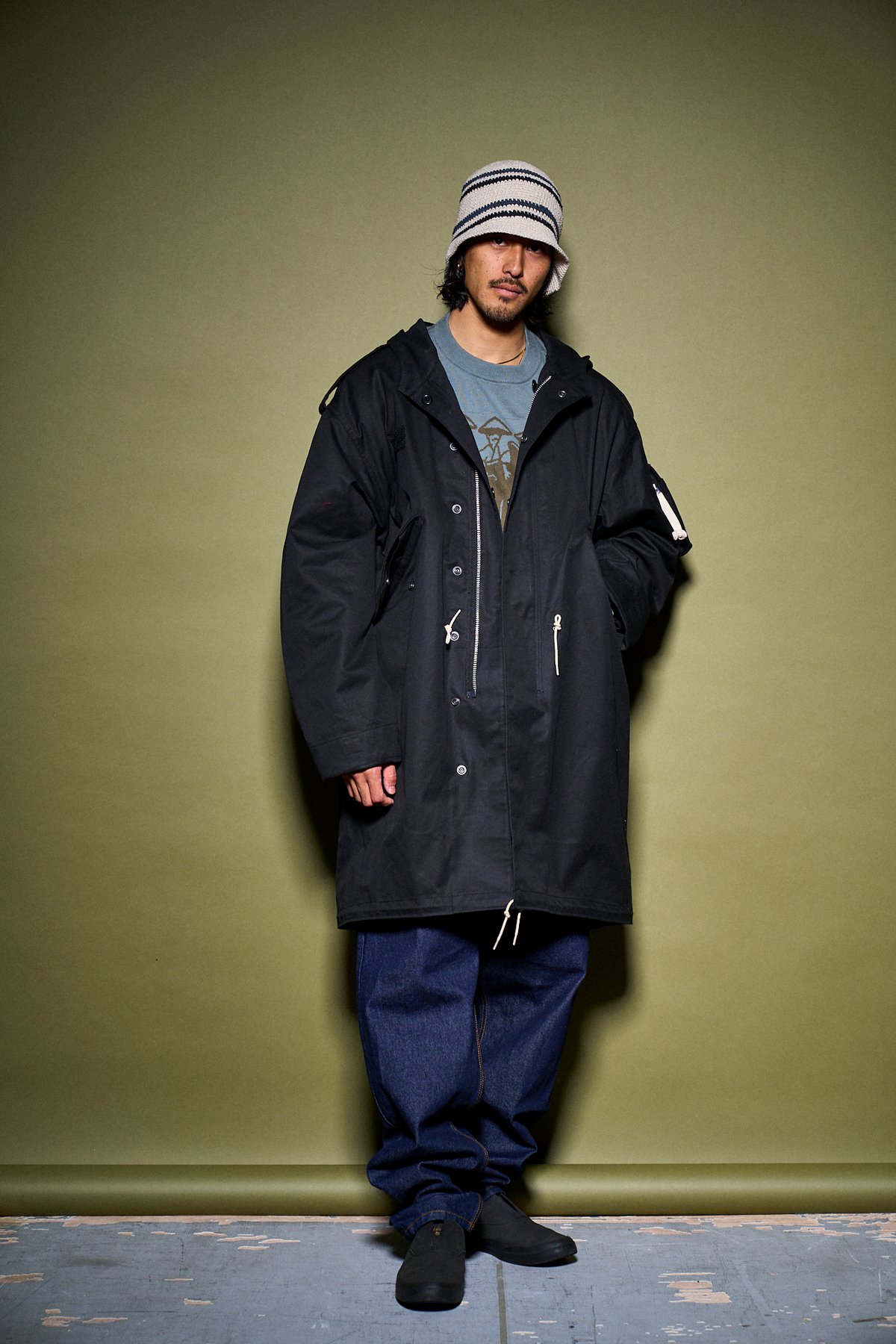 M51 HIGH DENSITY GABA SHELL PARKA | 坩堝-RUTSUBO-
