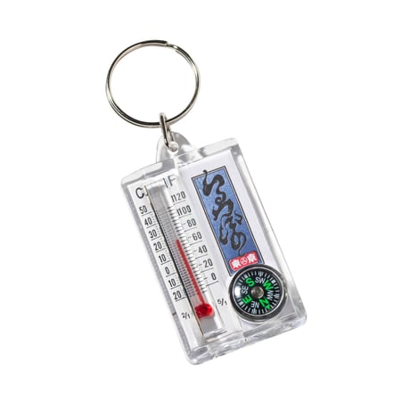 Thermo compass keychain