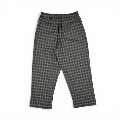 MADRAS CHECK MODERN WIDE EASY TROUSERS