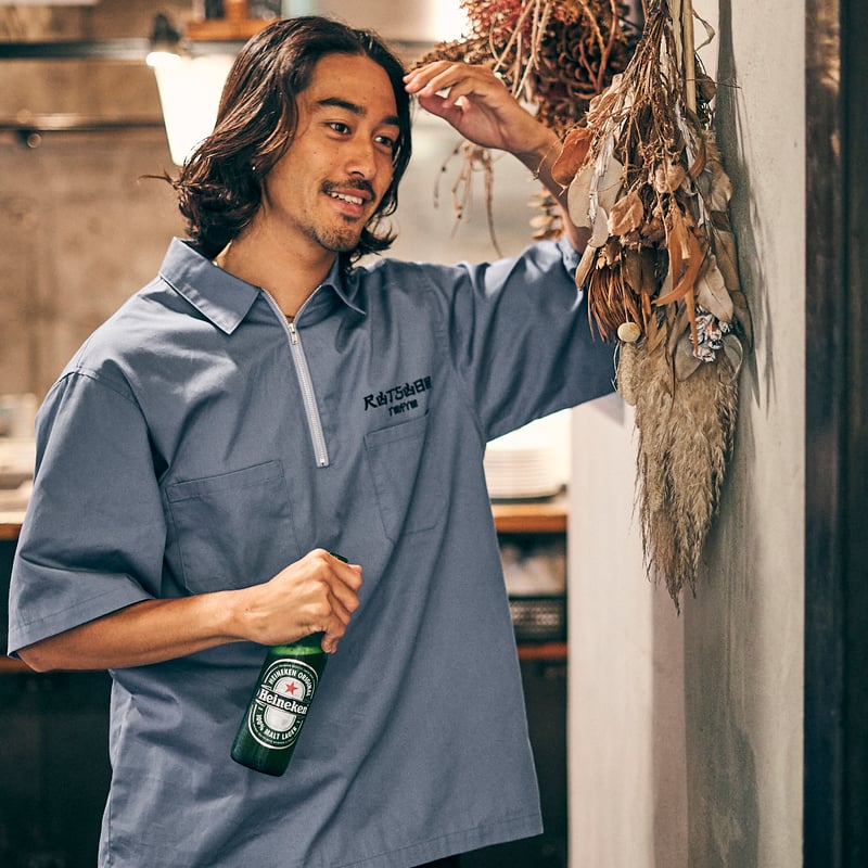 尺凶丁己凶日回 HALFZIP SHIRTS | 坩堝-RUTSUBO- ONLINE SHOP