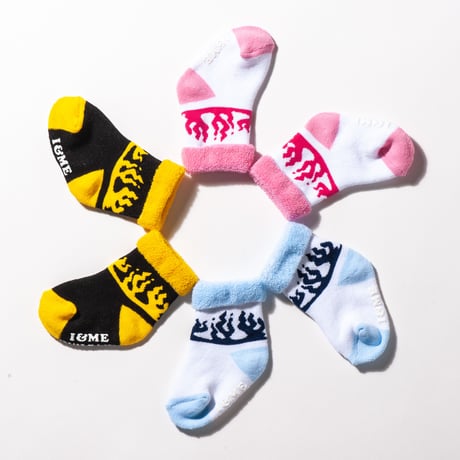 FLAME BABY SOCKS SET（RUTSUBO×I&ME ）1Pack 3Pieces