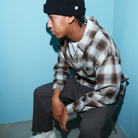 SHADOW PLAID ZIP SHIRTS JACKET