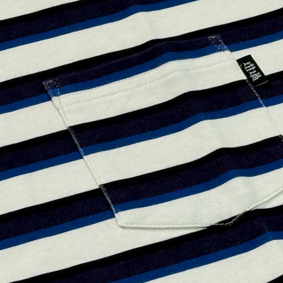 CLASSIC MULTI BORDER POCKET TEE | 坩堝-RUTSUBO- O