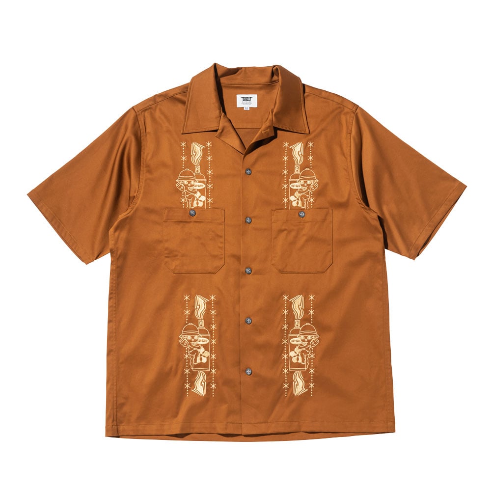 YUMYUM OPEN COLLAR SHIRT（ZECS） | 坩堝-RUTSUBO- ON