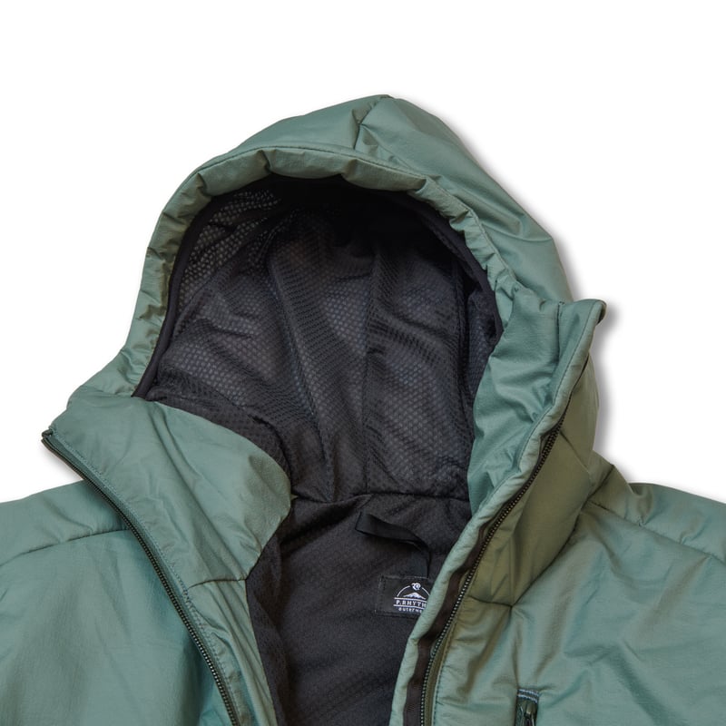 INSULATION HOOD ZIP JACKET / Color：GRAY | P.RHY
