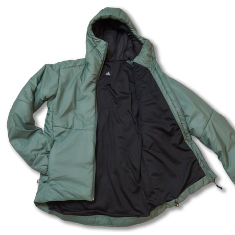 INSULATION HOOD ZIP JACKET  Color：GRAY / Size：S
