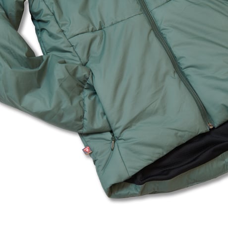 INSULATION HOOD ZIP JACKET  Color：GRAY / Size：S