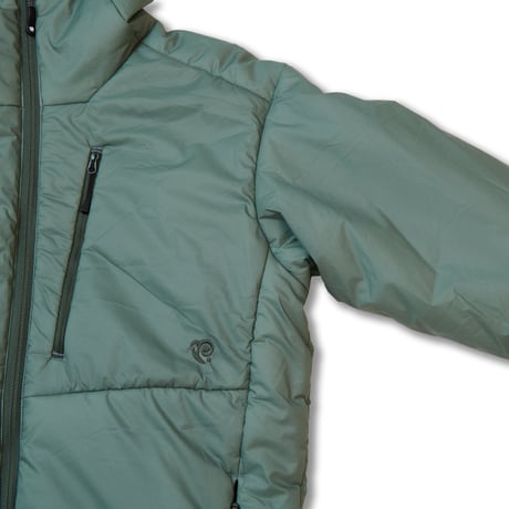 INSULATION HOOD ZIP JACKET  Color：GRAY / Size：S