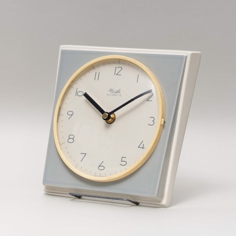 ドイツ製 ヴィンテージ KIENZLEキンツレ 掛け時計 ドイツ製 KIENZLE 陶器の壁時計 電池式 キンツレ 壁掛け時計