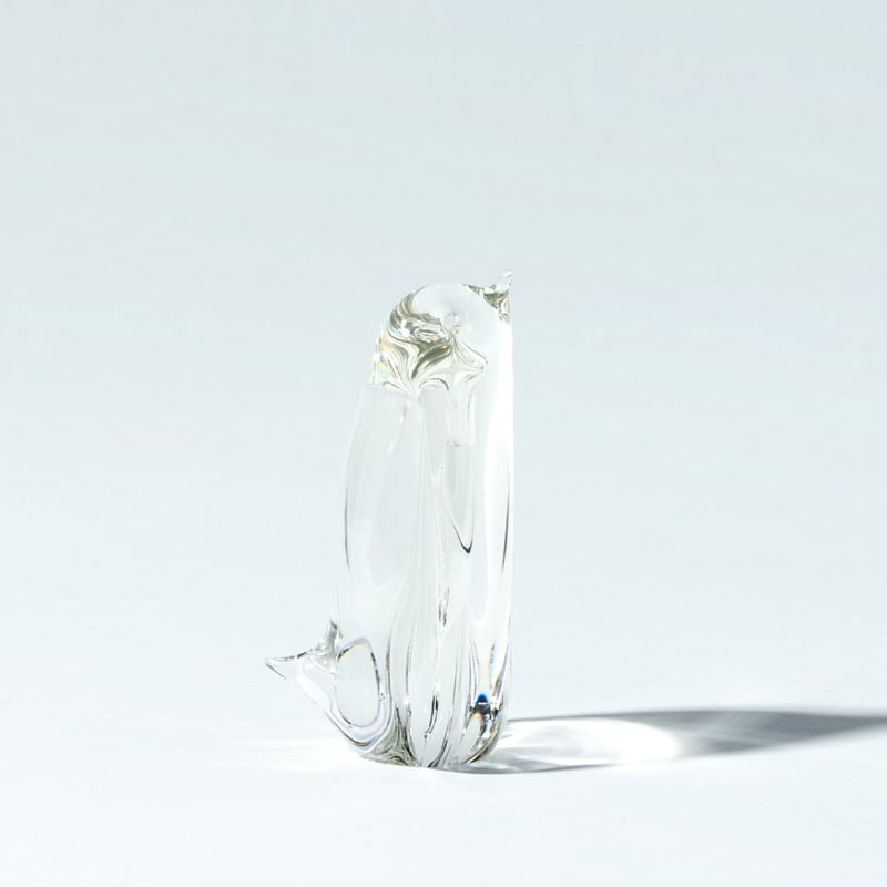 ヴィンテージ　ガラス　オブジェ　置物 藤栄 ガラスインテリアオブジェ（Glass interior objects