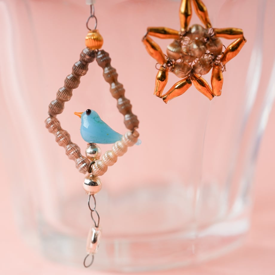 ヴィンテージ　イタリア製　ピアス ヴィンテージアクセサリー イギリス クラシカルで華やかな