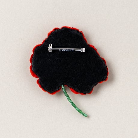Trovelore ブローチ/RED POPPY