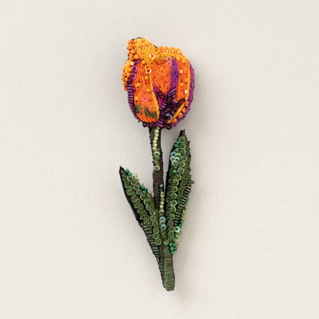 Trovelore ブローチ/ORANGE PRINCESS TULIP