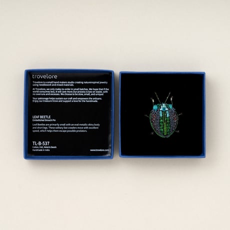 Trovelore ブローチ/LEAF BEETLE