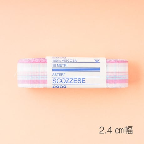 デッドストックリボン（10m巻）/チェック