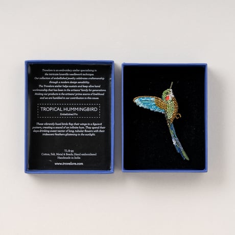 Trovelore ブローチ/TROPICAL HUMMINGBIRD
