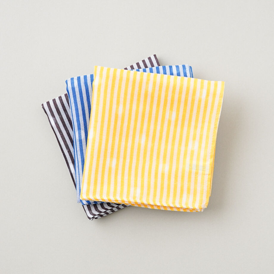 H TOKYO Wガーゼ細ストライプハンカチ | Lido オンラインショップ