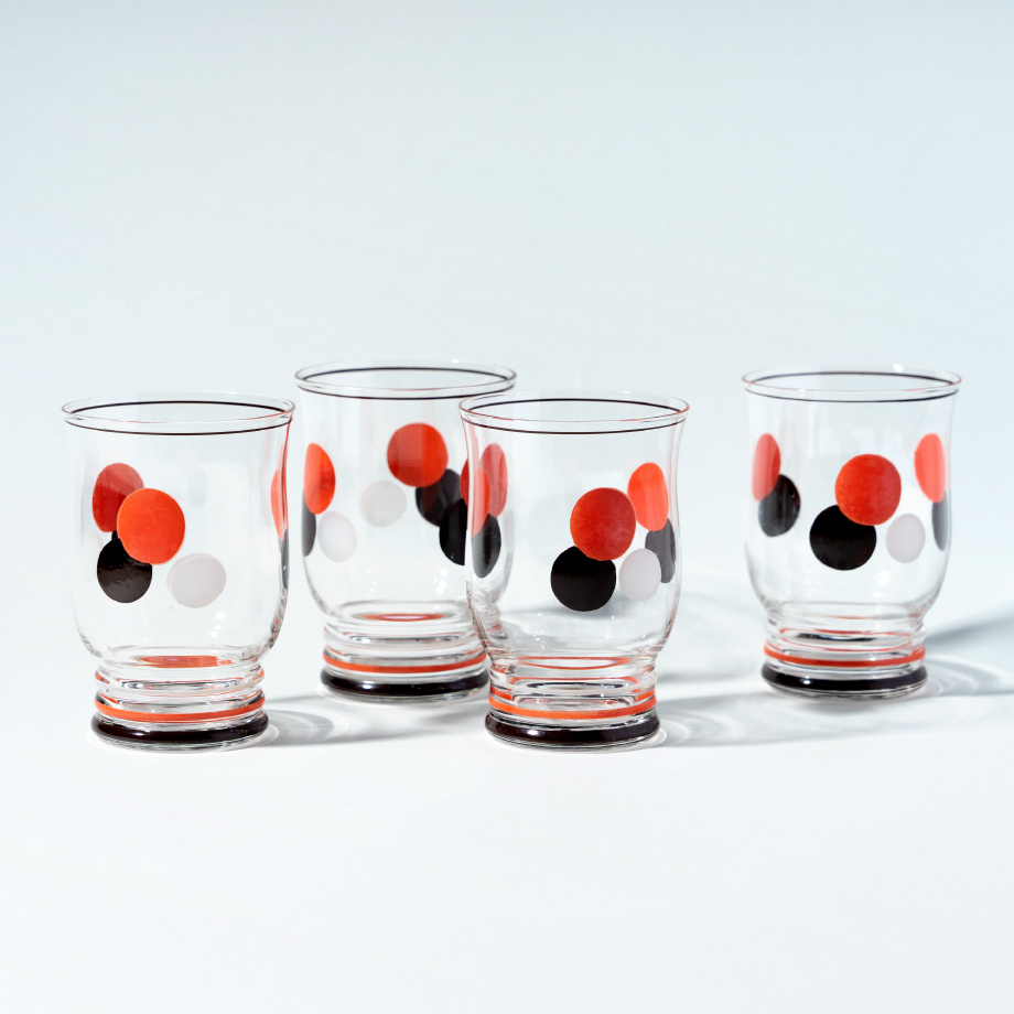 vintage glass ❀ ヴィンテージ グラス ＆ かご ケース おぞましく a