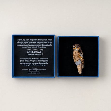 Trovelore ブローチ/BARRED OWL