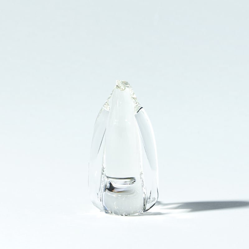 ケニーウォルトンサイン入り手吹きガラスペーパーウエイトビンテージ