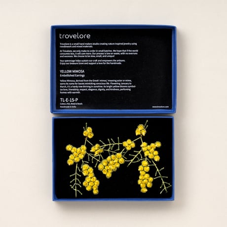 Trovelore ピアス/YELLOW MIMOSA
