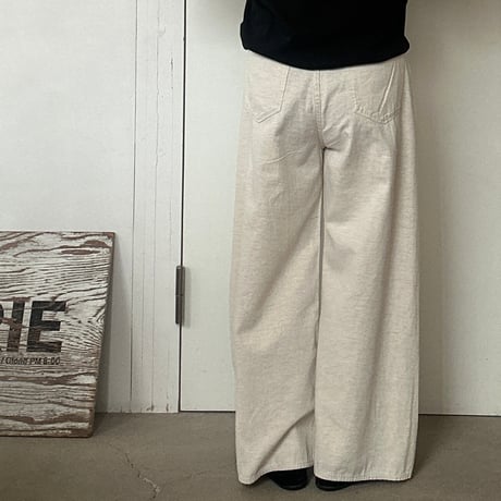 kha:ki LIGHT BAGGY DENIM PANTS